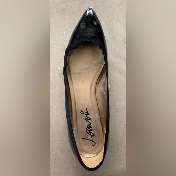 LANVIN-Black Patent with Gros Grain Fabric, size 41 EU - Picture 6 of 8